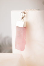 Load image into Gallery viewer, 925 Sterling Silver Rose Quartz Pendant, Delross Design Jewellers, Brisbane Jewellers, Custom Brisbane Jewellers, Brisbane Jewellery Repairs, Chermside West Jewellers  