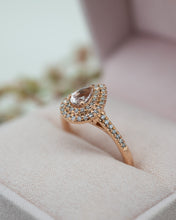 Load image into Gallery viewer, 10ct Rose Gold Morganite, Sapphire &amp; Diamond Ring