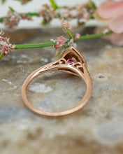 Load image into Gallery viewer, 10ct Rose Gold Morganite, Sapphire &amp; Diamond Ring