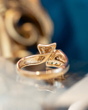 Load image into Gallery viewer, 9ct Yellow Gold Emerald &amp; Diamond Ring