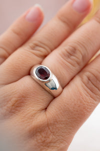 925 Sterling Silver Almandine Garnet Ring,  Delross Design Jewellers, Brisbane Jewellers, Custom Brisbane Jewellers, Brisbane Jewellery Repairs, Chermside West Jewellers  