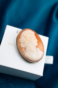 Vintage Sterling Silver Shell Cameo,  Delross Design Jewellers, Brisbane Jewellers, Custom Brisbane Jewellers, Brisbane Jewellery Repairs, Chermside West Jewellers  