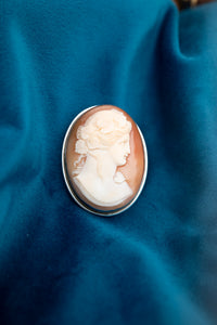 Vintage Sterling Silver Shell Cameo,  Delross Design Jewellers, Brisbane Jewellers, Custom Brisbane Jewellers, Brisbane Jewellery Repairs, Chermside West Jewellers  