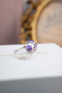 925 Sterling Silver Purple Stone Ring,  Delross Design Jewellers, Brisbane Jewellers, Custom Brisbane Jewellers, Brisbane Jewellery Repairs, Chermside West Jewellers  