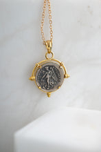 Load image into Gallery viewer, 14ct Gold Greek Coin Pendant, Delross Design Jewellers, Brisbane Jewellers, Custom Brisbane Jewellers, Brisbane Jewellery Repairs, Chermside West Jewellers