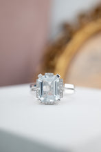 Load image into Gallery viewer, 9ct White Gold 4.30ct Aquamarine &amp; Diamond Ring, Delross Design Jewellers, Brisbane Jewellers, Custom Brisbane Jewellers, Brisbane Jewellery Repairs, Chermside West Jewellers  