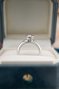 18ct White Gold Pink Sapphire & Diamond 0.05ct TDW Ring, Delross Design Jewellers, Brisbane Jewellers, Custom Brisbane Jewellers, Brisbane Jewellery Repairs, Chermside West Jewellers   