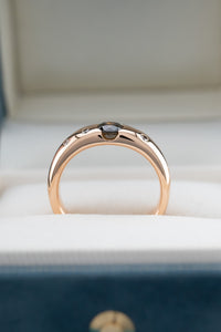 18ct Rose Gold Cognac Diamond 0.69ct TDW Ring, Delross Design Jewellers, Brisbane Jewellers, Custom Brisbane Jewellers, Brisbane Jewellery Repairs, Chermside West Jewellers  