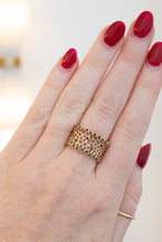 Load image into Gallery viewer, 9ct Gold Coral Inspired Sapphire Ring