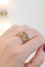 Load image into Gallery viewer, 9ct Gold Coral Inspired Sapphire Ring