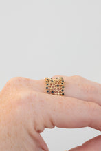 Load image into Gallery viewer, 9ct Gold Coral Inspired Sapphire Ring