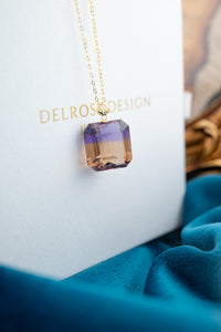 Gold Plated Natural Ametrine Pendant, Delross Design Jewellers, Brisbane Jewellers, Custom Brisbane Jewellers, Brisbane Jewellery Repairs, Chermside West Jewellers  