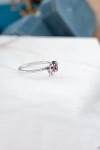 Vintage 14ct White Gold Ruby & Diamond Ring, Delross Design Jewellers, Brisbane Jewellers, Custom Brisbane Jewellers, Brisbane Jewellery Repairs, Chermside West Jewellers  