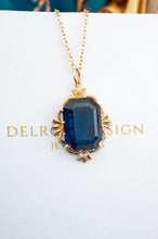 Load image into Gallery viewer, 9ct Gold Blue Paste Stone Pendant, Delross Design Jewellers, Brisbane Jewellers, Custom Brisbane Jewellers, Brisbane Jewellery Repairs, Chermside West Jewellers   