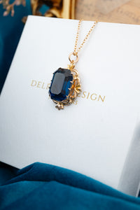 9ct Gold Blue Paste Stone Pendant, Delross Design Jewellers, Brisbane Jewellers, Custom Brisbane Jewellers, Brisbane Jewellery Repairs, Chermside West Jewellers   