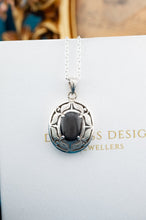 Load image into Gallery viewer, 925 Sterling Silver Black Star Sapphire Pendant, Delross Design Jewellers, Brisbane Jewellers, Custom Brisbane Jewellers, Brisbane Jewellery Repairs, Chermside West Jewellers  