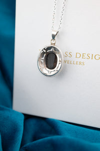 925 Sterling Silver Black Star Sapphire Pendant, Delross Design Jewellers, Brisbane Jewellers, Custom Brisbane Jewellers, Brisbane Jewellery Repairs, Chermside West Jewellers  