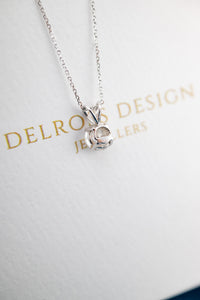 10ct White Gold Cubic Zirconia Pendant, Delross Design Jewellers, Brisbane Jewellers, Custom Brisbane Jewellers, Brisbane Jewellery Repairs, Chermside West Jewellers   