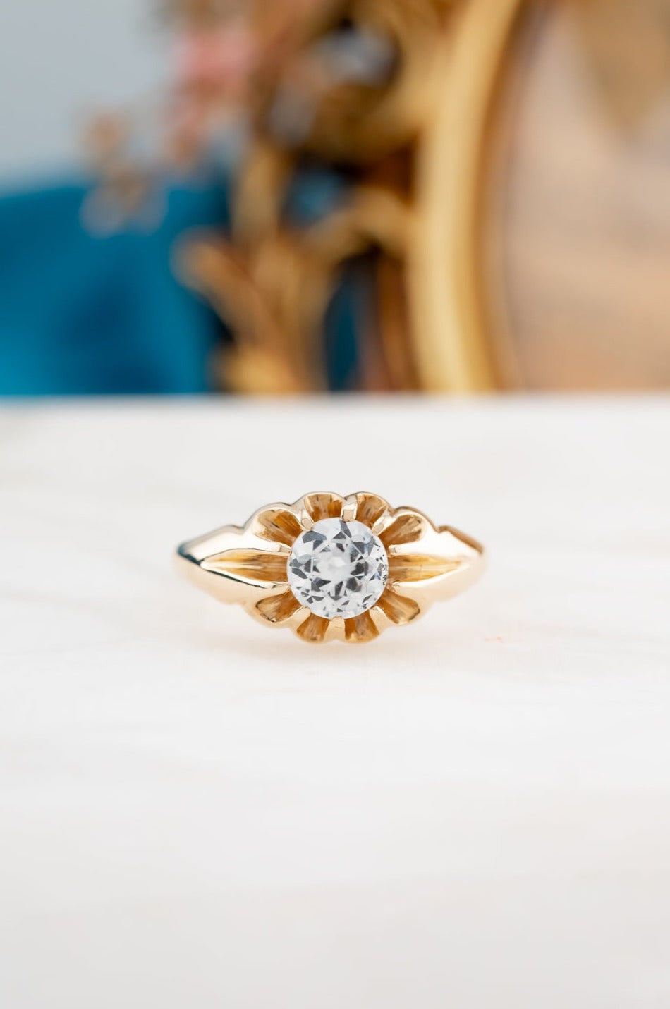 Vintage 9ct Gold Cubic Zirconia Ring, Delross Design Jewellers, Brisbane Jewellers, Custom Brisbane Jewellers, Brisbane Jewellery Repairs, Chermside West Jewellers  