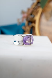 925 Sterling Silver Amethyst Ring, Delross Design Jewellers, Brisbane Jewellers, Custom Brisbane Jewellers, Brisbane Jewellery Repairs, Chermside West Jewellers  