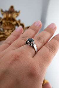 Vintage 18ct White Gold Sapphire & Diamond Ring, Delross Design Jewellers, Brisbane Jewellers, Custom Brisbane Jewellers, Brisbane Jewellery Repairs, Chermside West Jewellers  