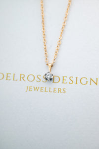 Vintage 14ct Gold Diamond Pendant,  Delross Design Jewellers, Brisbane Jewellers, Custom Brisbane Jewellers, Brisbane Jewellery Repairs, Chermside West Jewellers  