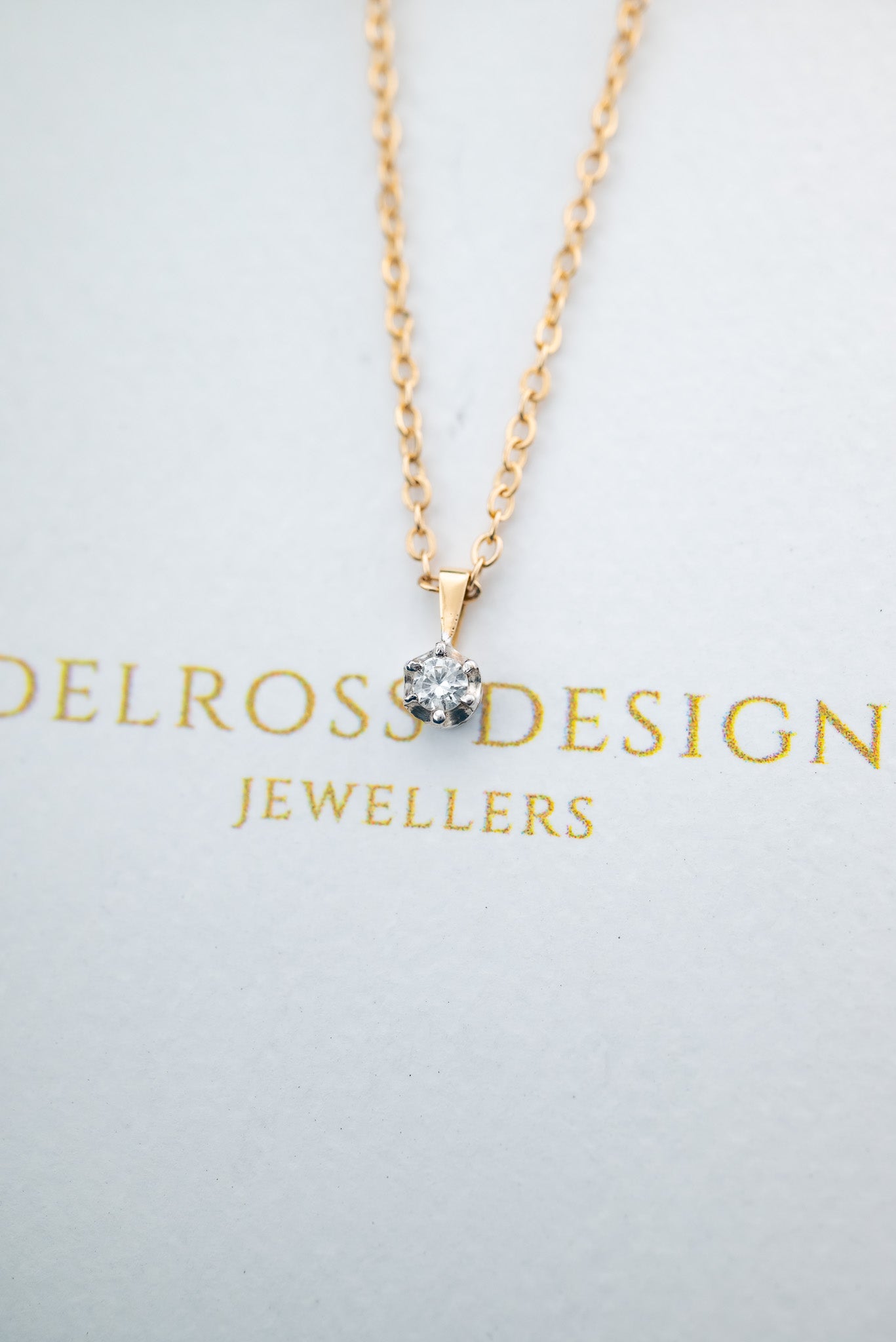 Vintage 14ct Gold Diamond Pendant,  Delross Design Jewellers, Brisbane Jewellers, Custom Brisbane Jewellers, Brisbane Jewellery Repairs, Chermside West Jewellers  