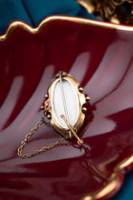 Load image into Gallery viewer, Antique 14ct Two Tone Gold Sapphire &amp; Diamonds Brooch Locket, Delross Design Jewellers, Brisbane Jewellers, Custom Brisbane Jewellers, Brisbane Jewellery Repairs, Chermside West Jewellers  