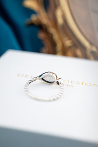 925 Sterling Silver Moonstone & Tanzanite Ring, Delross Design Jewellers, Brisbane Jewellers, Custom Brisbane Jewellers, Brisbane Jewellery Repairs, Chermside West Jewellers   