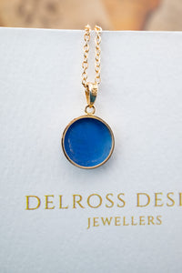 Vintage 18ct Yellow Gold Blue Cameo Figure Pendant, Delross Design Jewellers, Brisbane Jewellers, Custom Brisbane Jewellers, Brisbane Jewellery Repairs, Chermside West Jewellers  