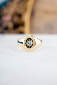 Antique 15ct Gold Diamond Signet Ring, Delross Design Jewellers, Brisbane Jewellers, Custom Brisbane Jewellers, Brisbane Jewellery Repairs, Chermside West Jewellers  