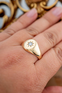 Antique 15ct Gold Diamond Signet Ring, Delross Design Jewellers, Brisbane Jewellers, Custom Brisbane Jewellers, Brisbane Jewellery Repairs, Chermside West Jewellers  