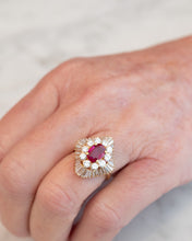 Load image into Gallery viewer, 18ct Handmade Natural 1.16ct Ruby &amp; Diamond Ring