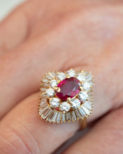 Load image into Gallery viewer, 18ct Handmade Natural 1.16ct Ruby &amp; Diamond Ring