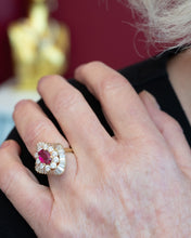 Load image into Gallery viewer, 18ct Handmade Natural 1.16ct Ruby &amp; Diamond Ring