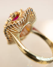 Load image into Gallery viewer, 18ct Handmade Natural 1.16ct Ruby &amp; Diamond Ring