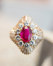 Load image into Gallery viewer, 18ct Handmade Natural 1.16ct Ruby &amp; Diamond Ring