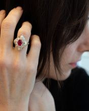 Load image into Gallery viewer, 18ct Handmade Natural 1.16ct Ruby &amp; Diamond Ring