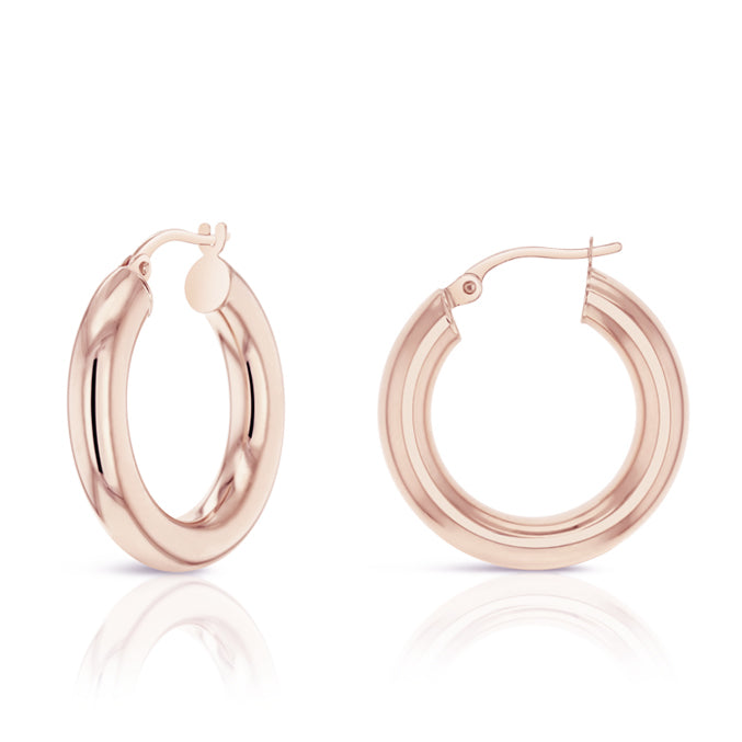 9ct Rose Gold Hoop Earrings