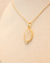 Load image into Gallery viewer, NAJO Moonstone Sterling Silver Yellow Gold Plated Necklace
