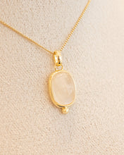 Load image into Gallery viewer, NAJO Moonstone Sterling Silver Yellow Gold Plated Necklace