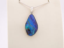 Load image into Gallery viewer, Sterling Silver Natural Handmade QLD Boulder Opal Pendant