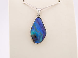 Sterling Silver Natural Handmade QLD Boulder Opal Pendant