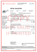 Load image into Gallery viewer, Platinum Natural Alexandrite &amp; Diamond Pendant Delross Design Jewellers