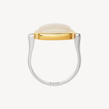 Load image into Gallery viewer, 14ct Gold Plated Sterling Silver Moonstone Ring