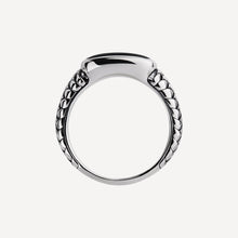 Load image into Gallery viewer, Sterling Silver Rectangle Black Onyx Ring