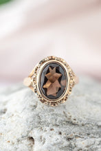 Load image into Gallery viewer, Vintage 9ct gold smokey quartz ring Delross Design Jewellers