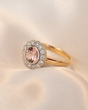 Load image into Gallery viewer, 18ct Yellow Gold &amp; Platinum Malaia Garnet &amp; Diamond Ring