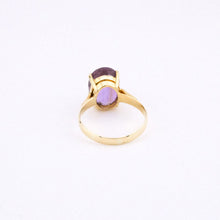 Load image into Gallery viewer, 18ct Gold Vintage 5ct Amethyst Ring