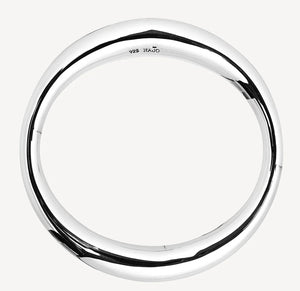 Sterling Silver O-shaped bangle